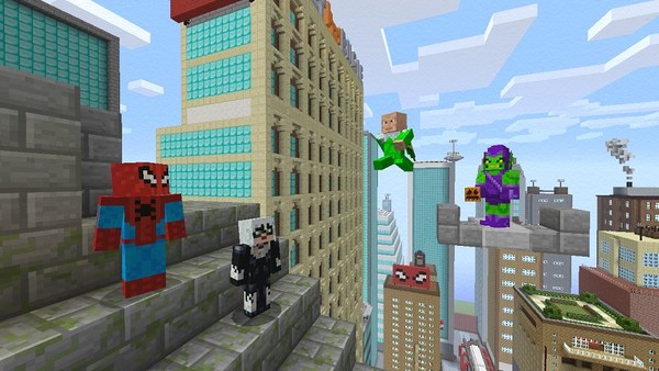 Marvel Spider-man Skin Pack now available for Minecraft Xbox 360 Edition |  TheXboxHub