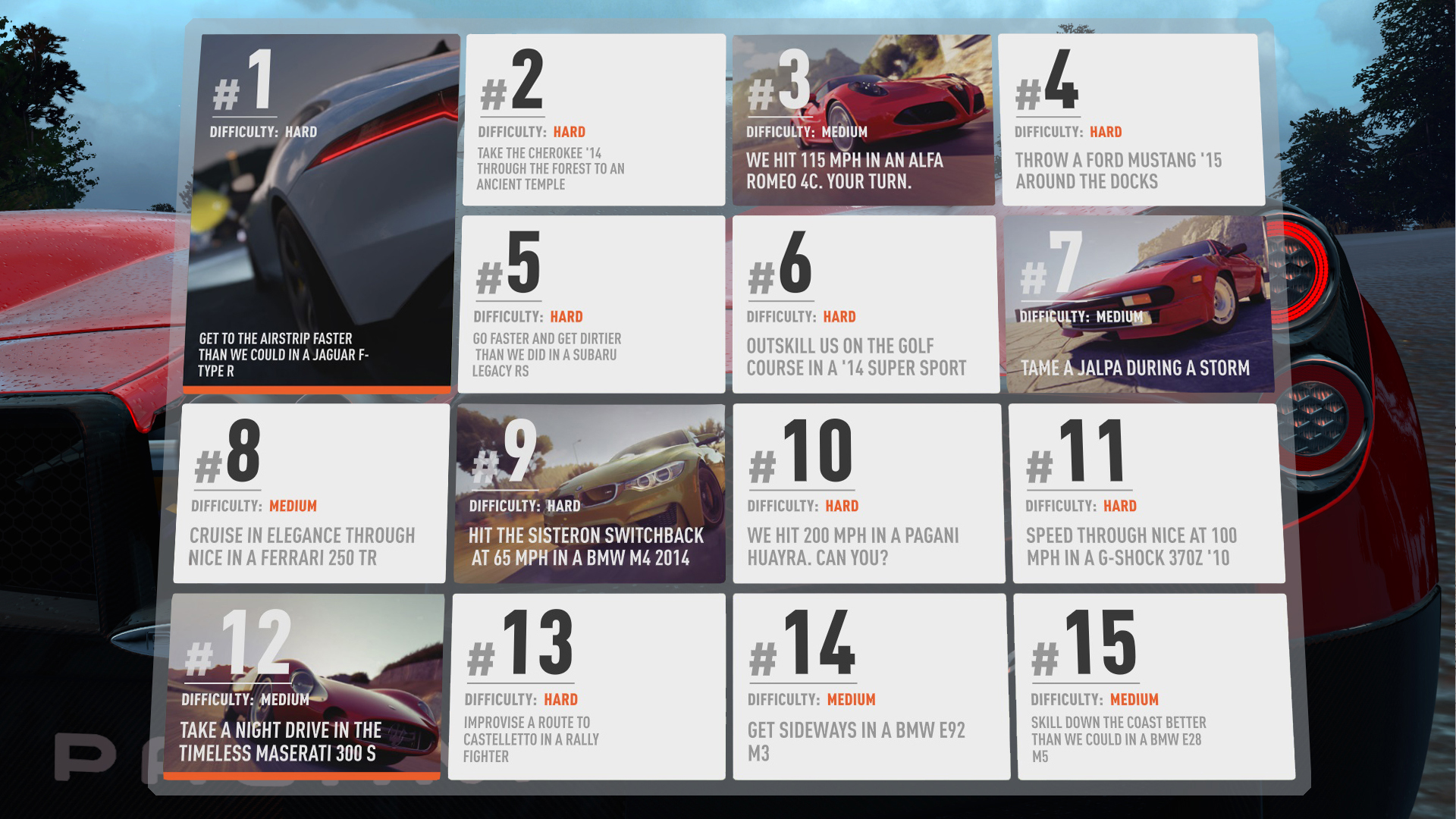 New bucket list challenges added to Forza Horizon 2 for free