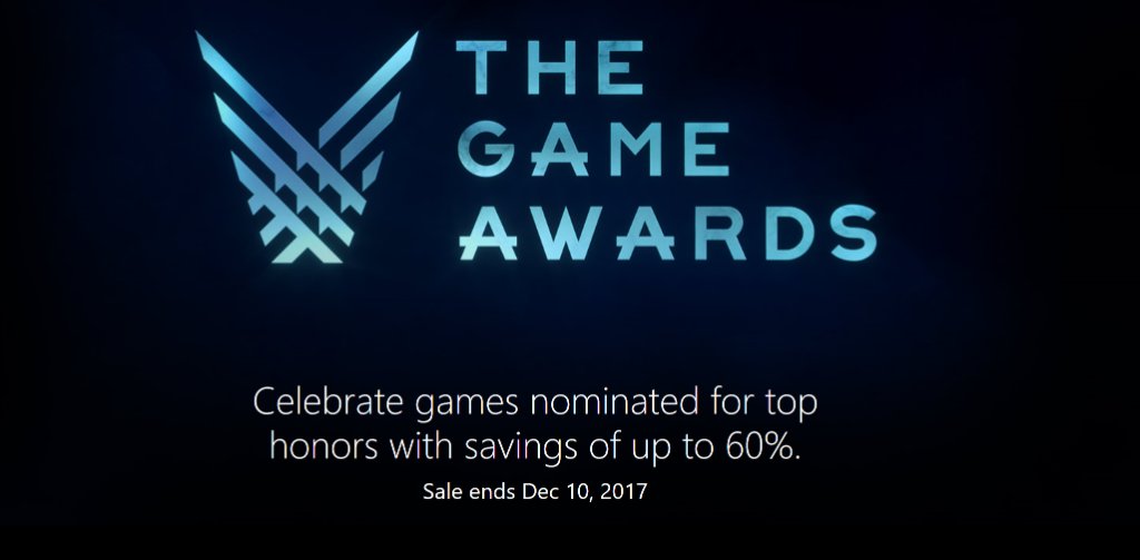The Game Awards Xbox One game sale!