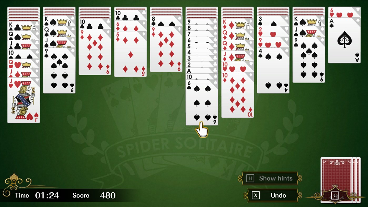 Spider Solitaire  Solitaire card game, Solitaire cards, Spider solitaire