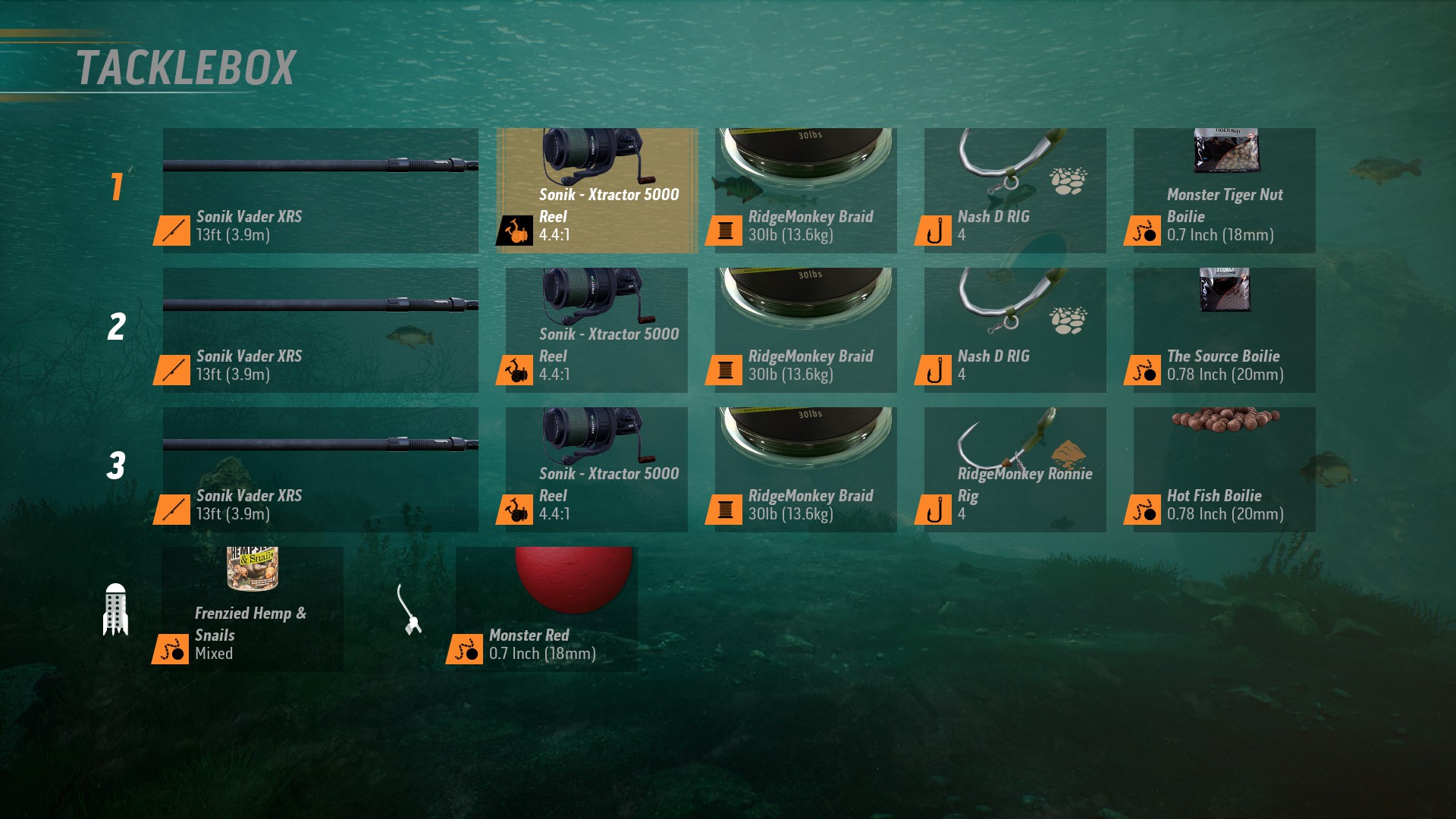 the catch carp and coarse tackle