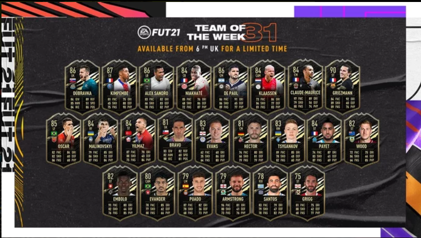 Antoine Griezmann Leads The Fifa 21 Team Of The Week Totw 31 28th April 2021 Thexboxhub