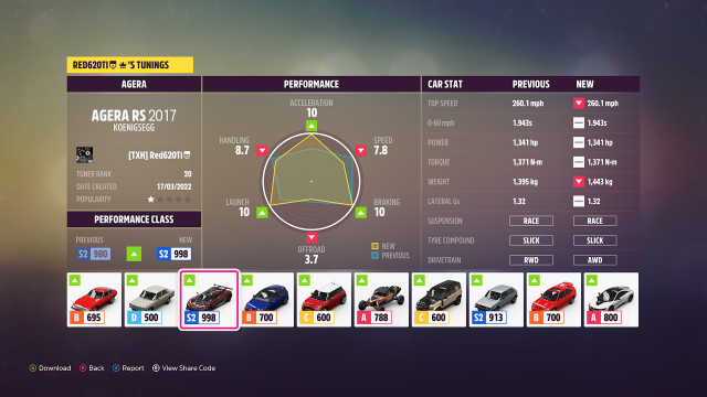 Forza Horizon 5 Series 12 Autumn Agera