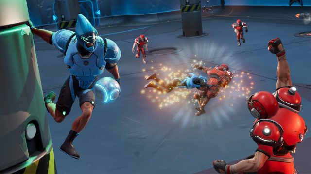 Screenshot from Speedball on Xbox, showing the brutal sports that play out